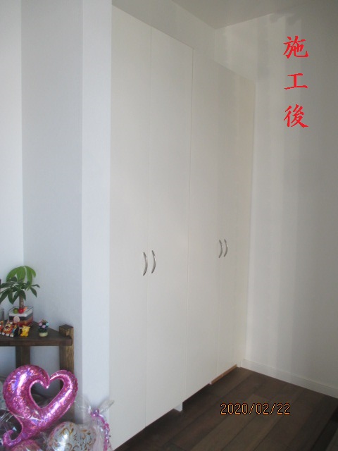 下駄箱扉製作(施工後)