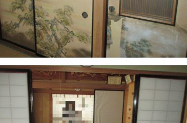 襖張替(施工前)